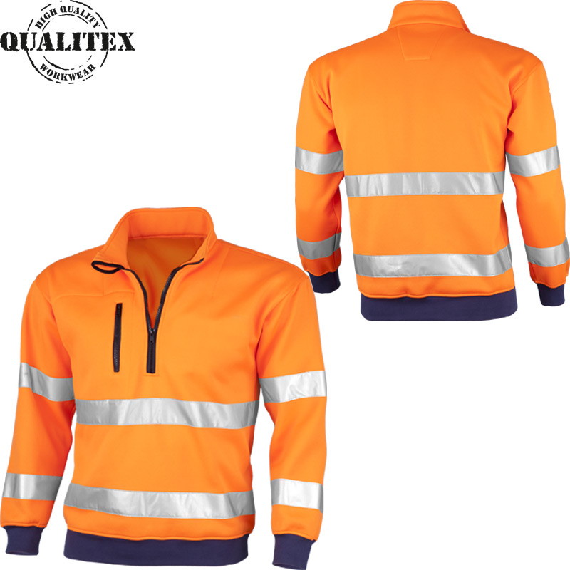 Qualitex Warnschutz-Sweatshirt Signal