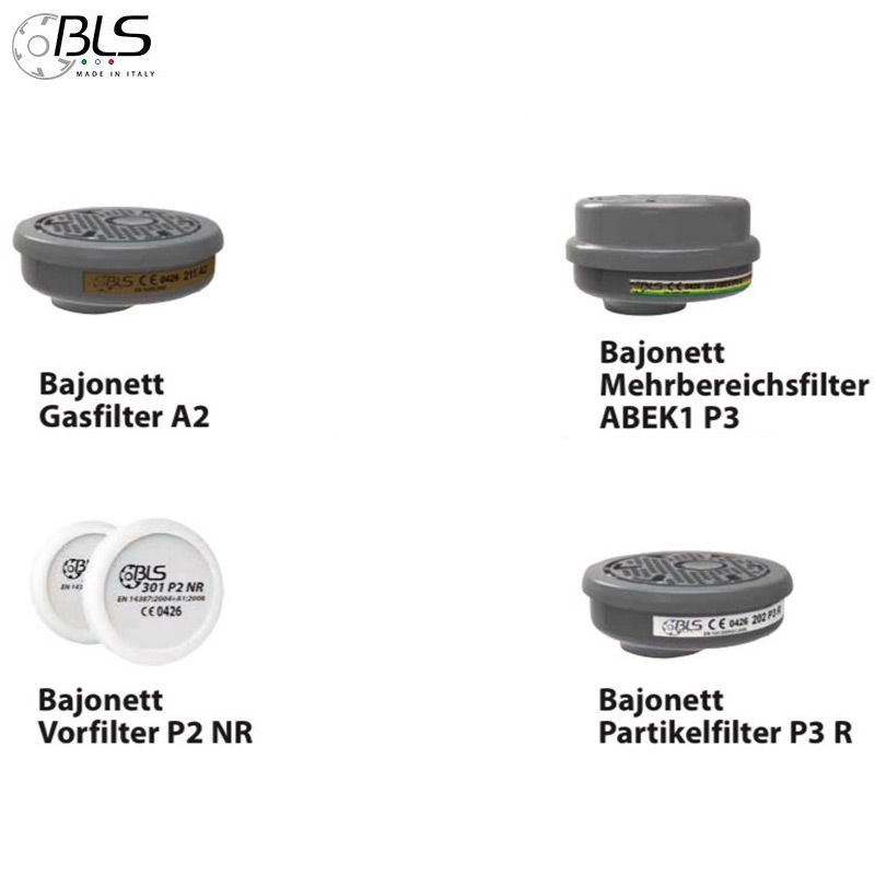 BLS Ersatz-Filter für Atemschutzmaske / Set