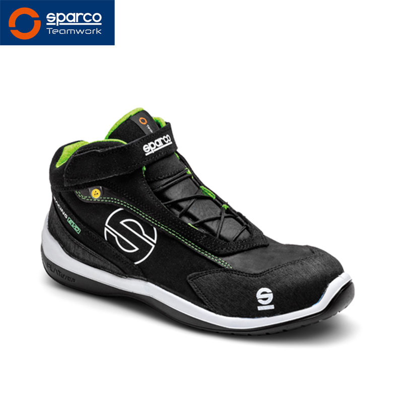 Sparco Stiefel "Racing Evo black green" S3 ESD